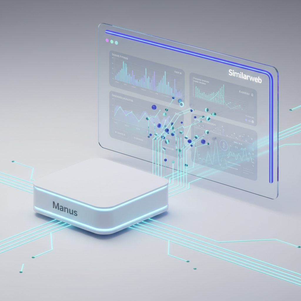La jugada de poder más silenciosa en la investigación competitiva: conectar Similarweb a Manus